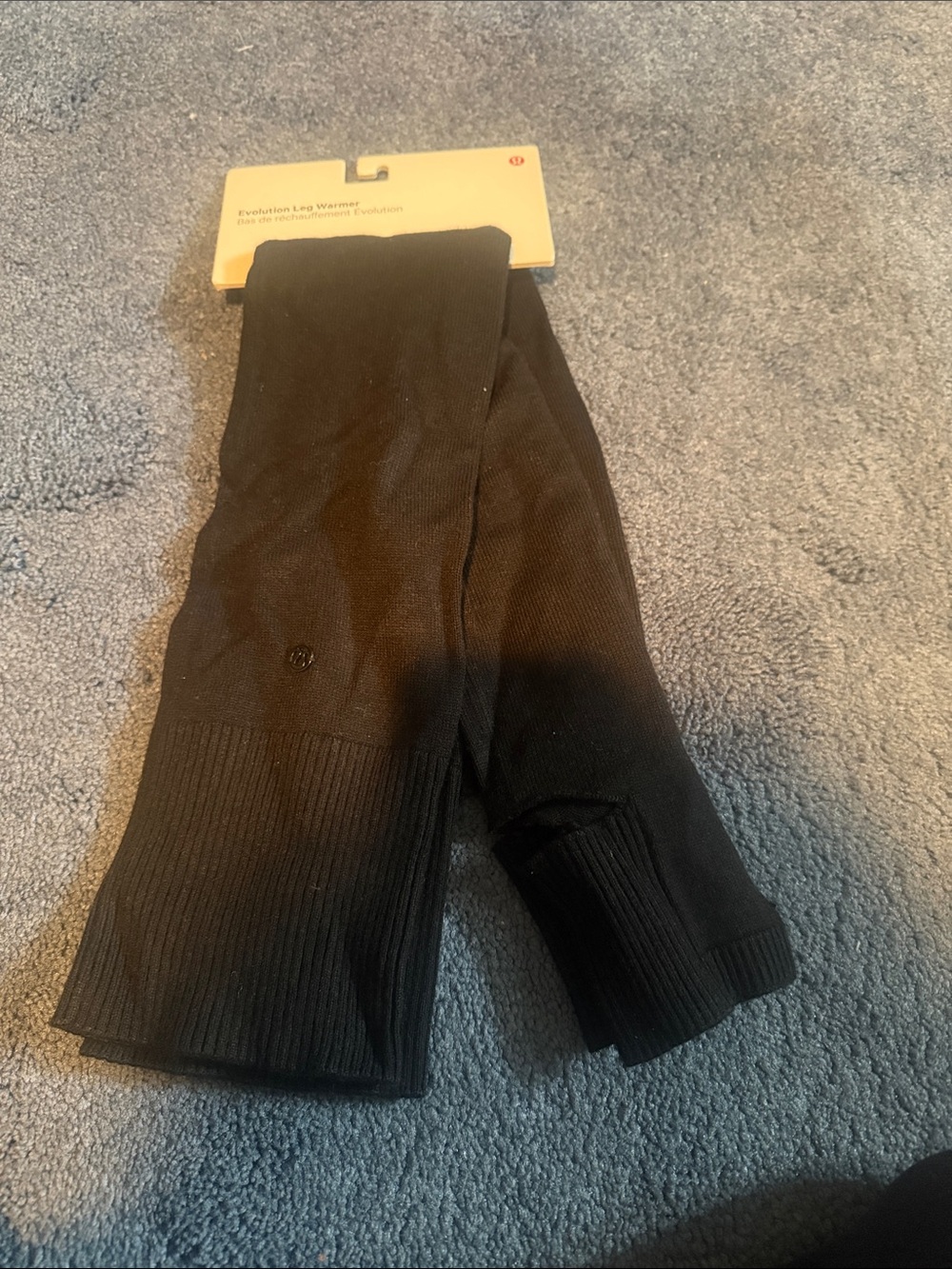 lululemon athletica Black Womens  Leg Warmers with stirrups